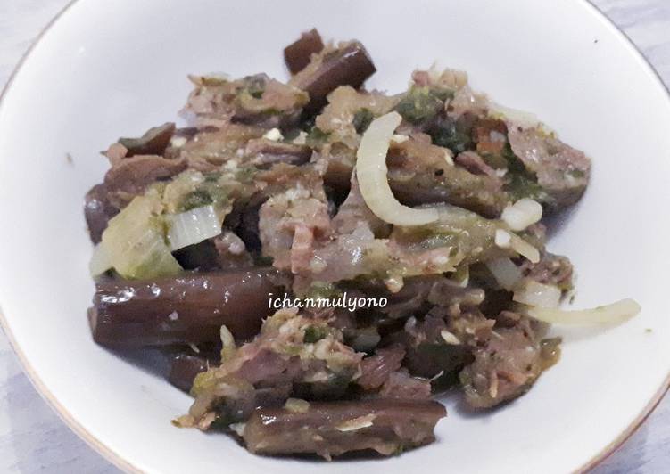 Tumis Daging Terong Cabai Hijau