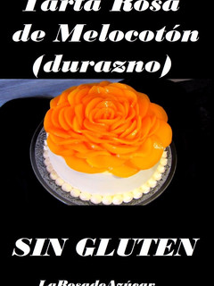 Una foto de Tarta Rosa de Melocotón (Durazno) sin gluten
