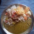 Arroz 🍚 con almeja y sardina con ensalada rusa