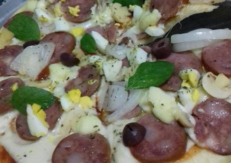 * Massa de pizza caseira - Gozhowgos