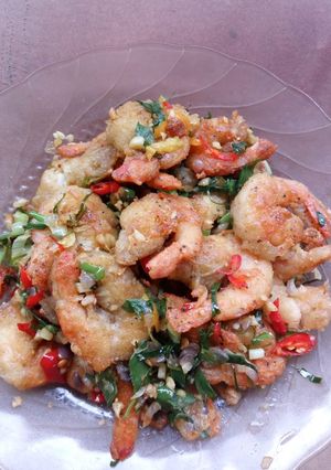 Foto resep Udang cabe garam daun jeruk