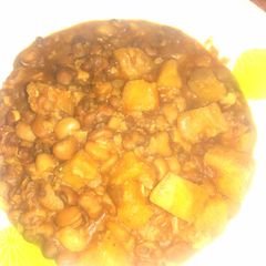A picture of Plantain and beans porridge.