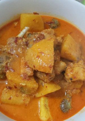 Foto resep Ayam gulai ubi
