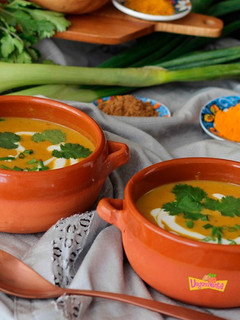 Una foto de Sopa de Calabaza al Curry