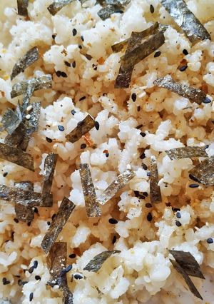 Una foto de Furikake, condimento japonés
