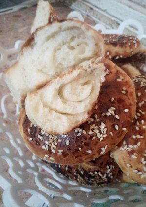 صورة لوصفة الكعك التركي المورق 🥐🥨 بمقادير مضبوطة 👌💖