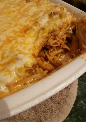 A picture of Rigatoni Bake.