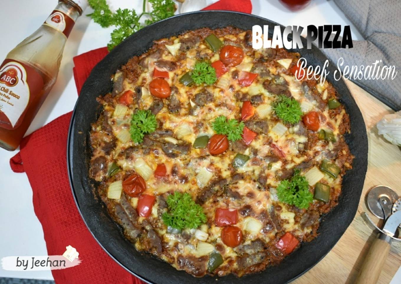 Black PIZZA Beef Sensation