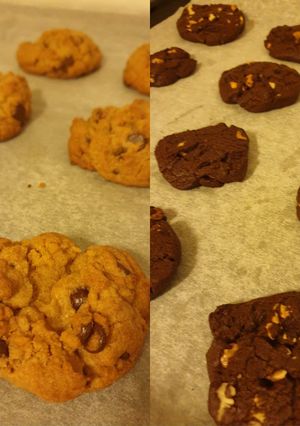 Foto resep Freshly baked chocolate chip cookies