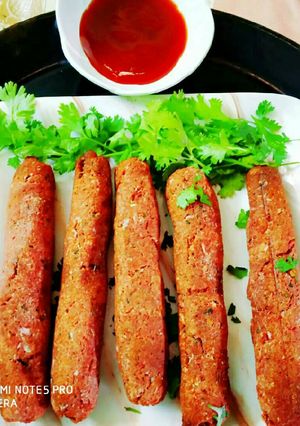 A picture of Soya keema kabab.