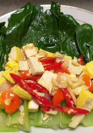 Foto resep 87. Pakcoy Siram Tumis Tahu Kuning
