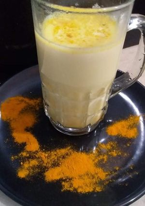 A picture of Haldi doodh.