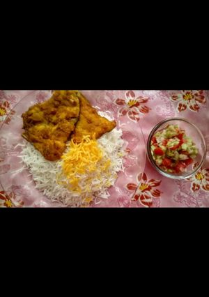 عکسی از دستور پلو با ماهی