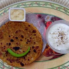 A picture of Moong dal paratha.