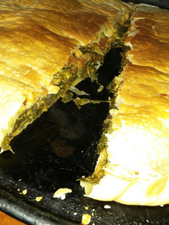 Una foto de Tarta de hojas de remolacha, rápida fácil y económica