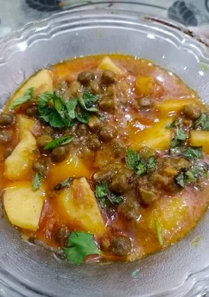 A picture of Alu choliya salan ❤❤.