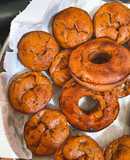 Vegan donuts/muffins με βερίκοκα 🍩🧁