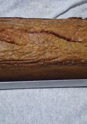 Una foto de Torta de cambur y avena. Sin azúcar