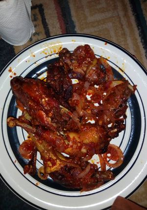 A picture of Peppar chicken.