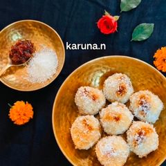 A picture of Gulkand Coconut Ladoo.