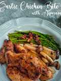 Garlic Chicken Bite with Asparagus