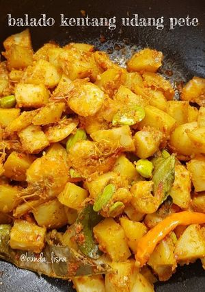 Foto resep Balado Kentang, Udang, Pete