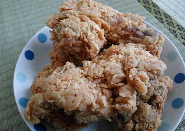 Cara Menghidangkan Ayam goreng KFC keriting simple Untuk Pemula!