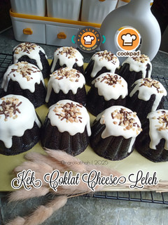 Gambar Kek Coklat Cheese Leleh