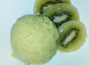 Una foto de Helado de aguacate sin lactosa