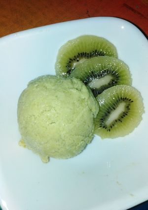 Una foto de Helado de aguacate sin lactosa