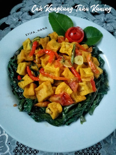 Foto resep Cah Kangkung Tahu Kuning #week18