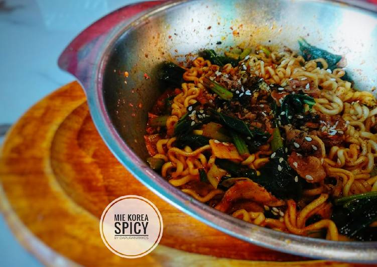 Bagaimana Membuat Mie korea spicy yang Lezat Sekali