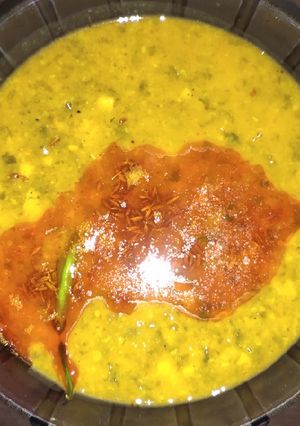 A picture of Dal palak.
