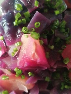 Une photo de Chou rouge aux pommes