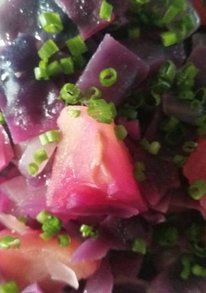 Une photo de Chou rouge aux pommes
