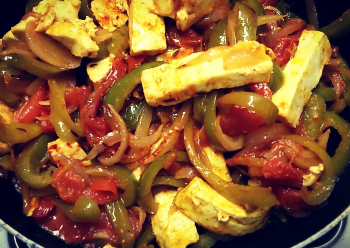Capsicum and paneer