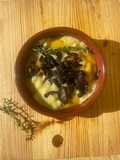 Polenta funghi e tomino