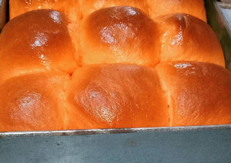 Cara Gampang Membuat Roti Sobek Ubi Orange, Enak