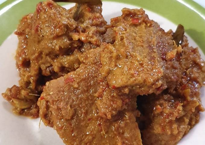 Rendang Daging ala Tin