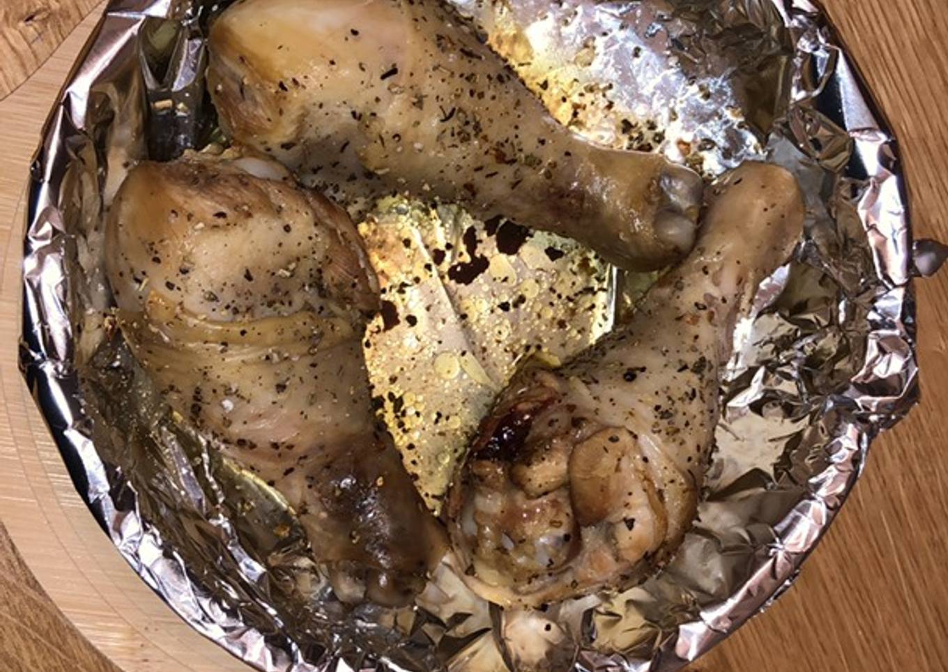 Roasted chicken drumsticks