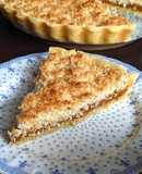 Tarta de coco y dulce de leche