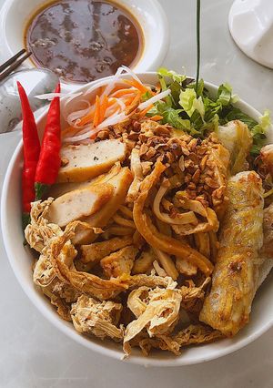 Hình của món Bún khô chay.