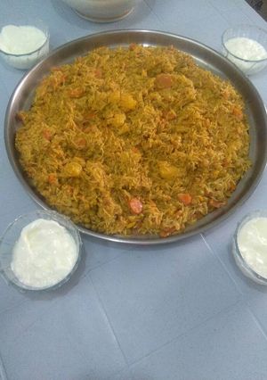 صورة لوصفة رز بالخضار على طريقتي