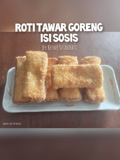 Foto resep 39= ROTI TAWAR goreng isi sosis