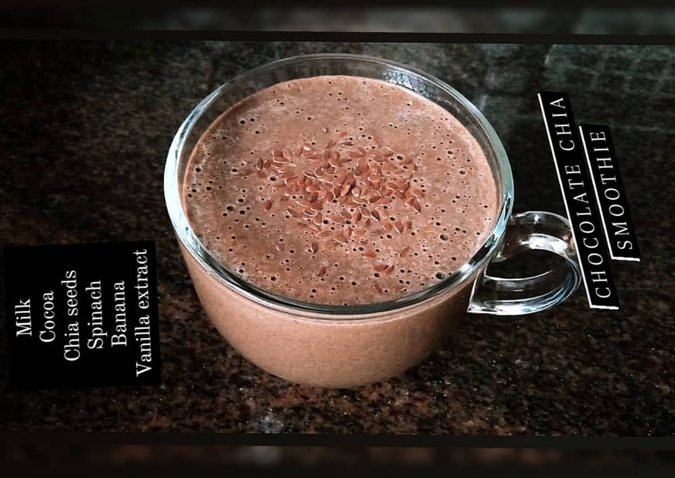 Chocolate chia smoothie