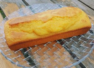 Una foto de Budín de mandarina (o naranja) con licuadora