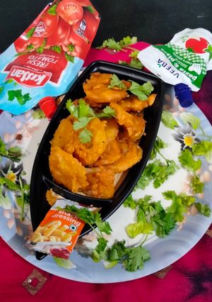 A picture of Crispy potato pakoda.