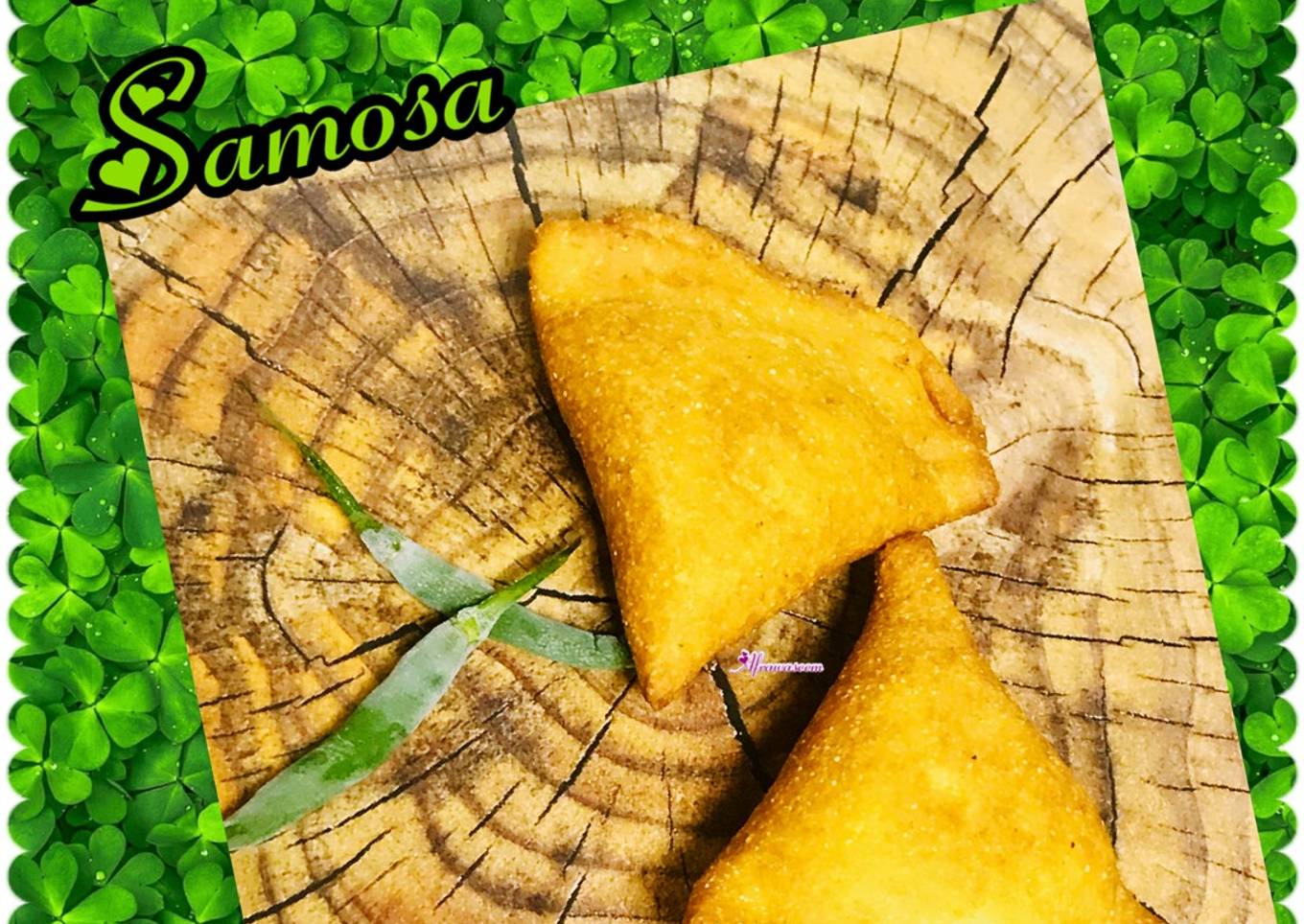 Keema samosa with semolina