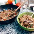 Chow mein vegano