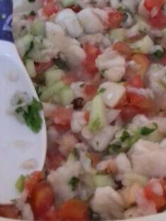 Una foto de Ceviche de pescado